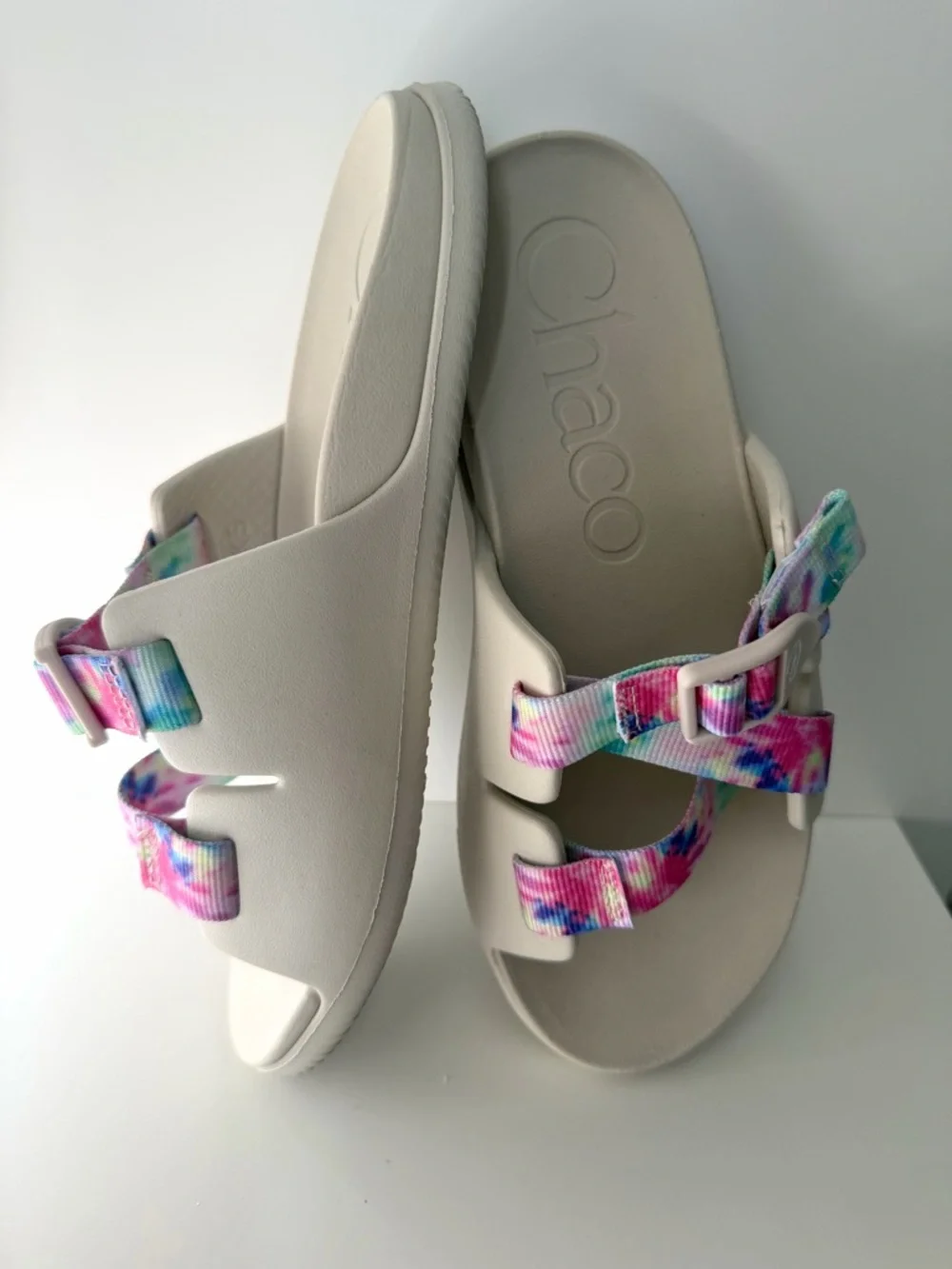 Chaco Chillos Slide Sandals Tie Dye Multicolor | Kids Size 5